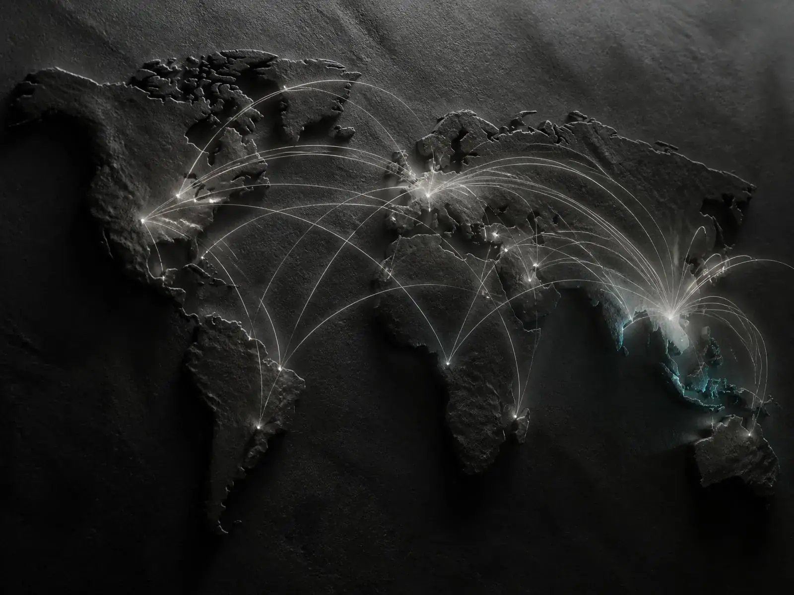 Global network of connected markets